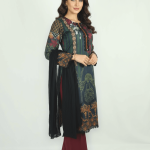 3 PIECES - Printed Shirt with Trouser & Dupatta