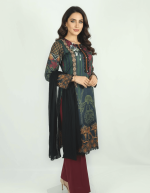 3 PIECES - Printed Shirt with Trouser & Dupatta