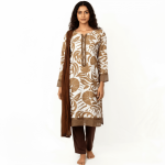 3 PIECES - Printed Shirt with Trouser & Dupatta