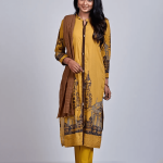 3 PIECES - Printed Shirt with Trouser & Dupatta