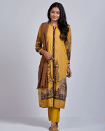 3 PIECES - Printed Shirt with Trouser & Dupatta